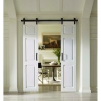 Four Seasons Outdoor Products Split Barn Door, Classic 6 Panel in White (Select Sizes)