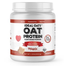Ideal Oats Plant Protein Powder, 100% Oat Protein, Maple (1.13 lb.)