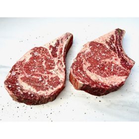21 Day Dry Aged USDA Prime Bone-In Ribeye (2 ct., 22.5 oz. each), Delivered to your Doorstep