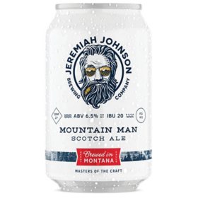 Jeremiah Johnson Brewing Co. Mountain Man Scotch Ale Beer, 12 fl. oz. can, 6 pk.