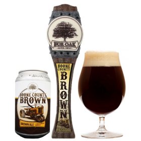 Bur Oak Boone County Brown Ale Beer, 12 fl. oz. can, 6 pk.