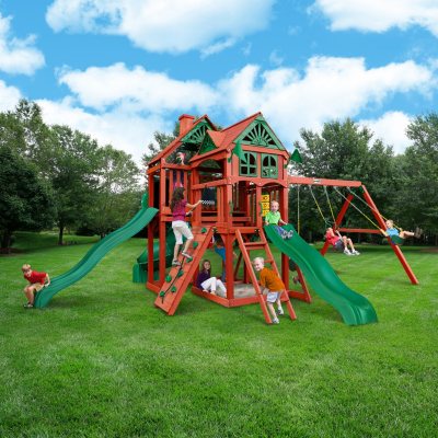 gorilla playsets big timber cedar swing set