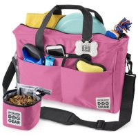 Mobile Dog Gear Day Away Tote with Lined Food Carrier (Choose Your Color)