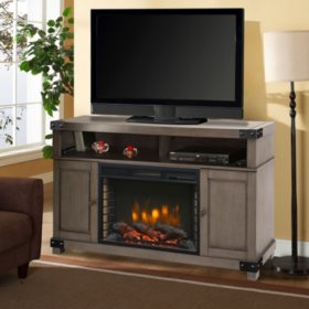 Muskoka Sloan 53 Media Fireplace Dark Weathered Gray Sam S Club