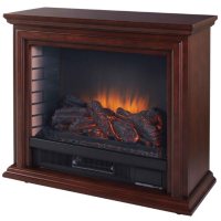 Pleasant Hearth Sheridan Infrared Mobile Fireplace, Cherry