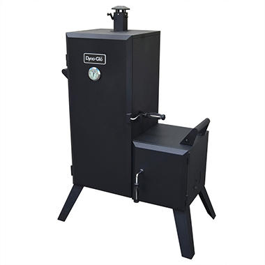 Dyna-Glo Vertical Offset Charcoal Smoker with 1,176 Square Inches of Space, 6 Height-adjustable Cooking Grates