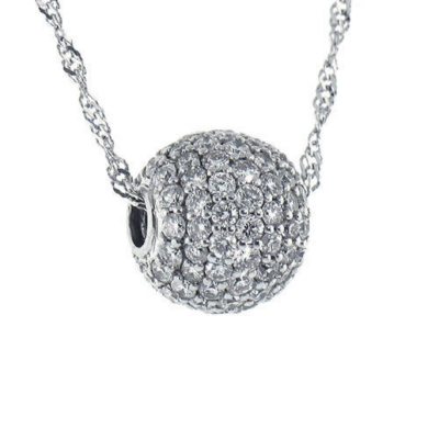 1 ct. Micro-Pave Diamond Ball Pendant (H-I, I1) - Sam's Club