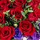 Crimson Romance Red, variant on Member's Mark Farm Fresh Rose Bouquet, 28 stems, choose color