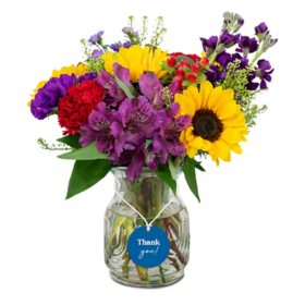 Member's Mark Special Occasions Vase Arrangement, Choose bouquet and occasion