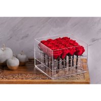 Everlasting Rose Box (Choose from 2 varieties; 16 stems)