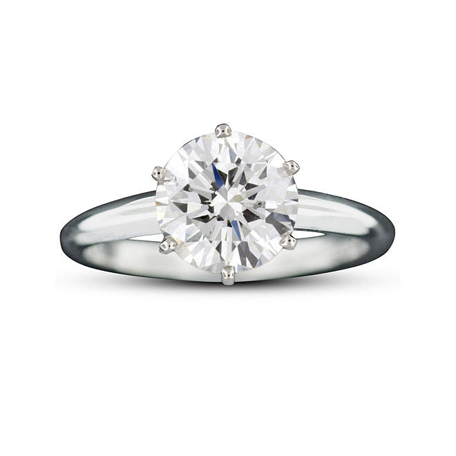 2.03 ct. Brilliant Round-Cut Diamond Ring (E, SI1)