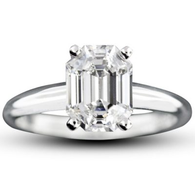 Sam's club emerald 2025 cut engagement ring