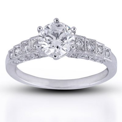 1.30 ct. t.w. Vintage-Style Diamond Ring (F-G, I1) - Sam's Club