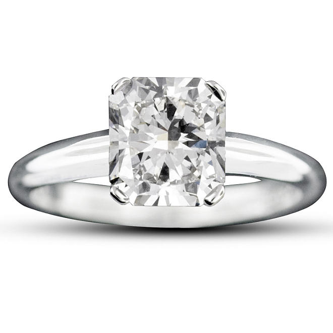 2.03 ct. Radiant Cut Diamond Solitaire Ring (H-I, VS1-VS2)