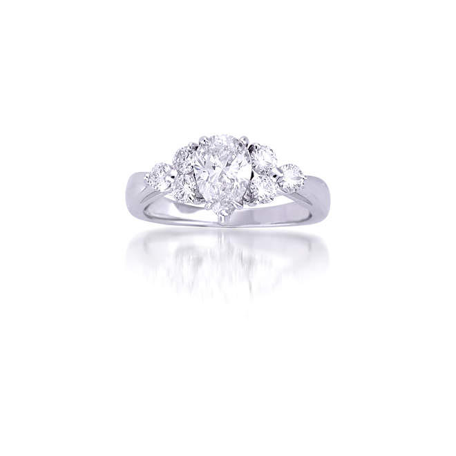 1.61 ct. t.w. Pear-Shape Diamond Ring (H-I, SI1-2)