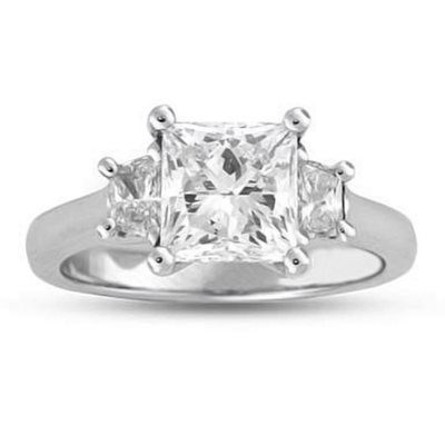 2.48 ct. t.w. Premier Diamond Collection Princess and Trapezoid Cut ...
