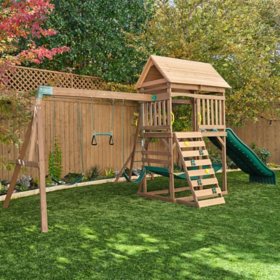 KidKraft Spacious Skies 5-in-1 Outdoor Swing Set/Playset 