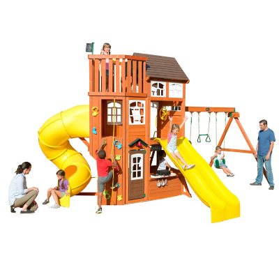 cedar summit by kidkraft lookout extreme playset