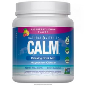 Natural Vitality Calm The Anti-Stress Dietary Supplement Powder, Raspberry Lemon 20 oz.