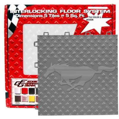 Garage Floor Tile Mustang Pony Graphite 5 pc Sam's Club