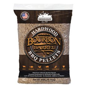 Premium Hardwood BBQ Pellets, Bourbon Barrel - 40 lbs.