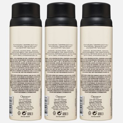 Calvin Klein Obsession for Men Body Spray, 5.4 fl oz, 3 pk - Sam's Club