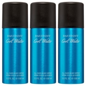 Davidoff Cool Water for Men 3 pack Body Spray (5.0 oz., 3 pk.)
