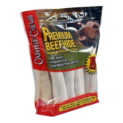 Canine Chews Premium All Natural Beef Hide Canine Retrievers 15 ct. Sam s Club