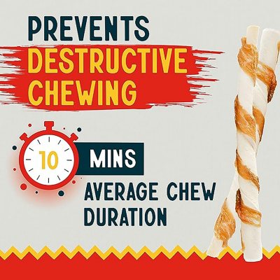 Canine chews outlet chicken wrapped rawhide