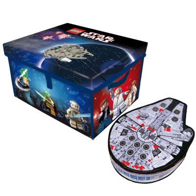 Star Wars ZipBin ToyBox LEGO Star Wars Millennium Falcon Case Combo Sam's Club