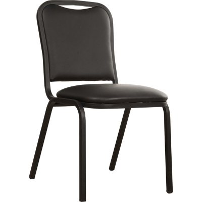 Black best sale stack chairs