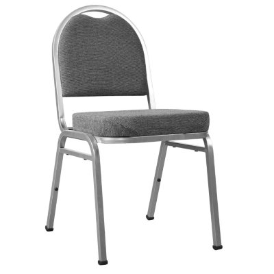 Loft® Stack Chair with Pepper Upholstery and Silver Frame - Sam's Club