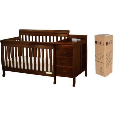 Afg Kimberly 3 In 1 Crib Changer With Toddler Rail And Compressed