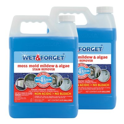 Wet & Forget Moss, Mold, Mildew, & Algae Stain Remover - .75 gal - 2 pk.