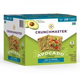 Crunchmaster Avocado Toast with Salt & Pepper Crackers, 16 oz.