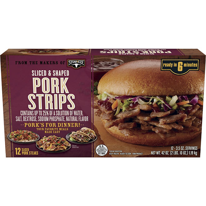 Pork Strips Sliced and Shaped (42 oz.)