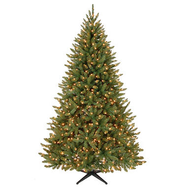 7.5' Pre-Lit Aspen Pine Christmas Tree - Sam's Club