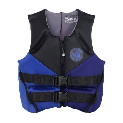 Body Glove Youth PFD Life Jacket, One Size, 55 - 88 lbs.:- Blue
