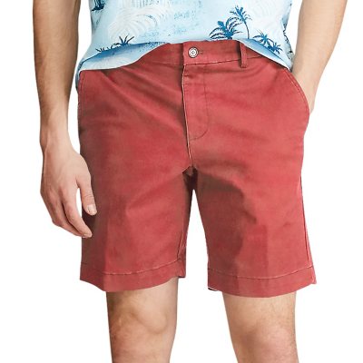 Chaps Men's Shorts Twill Flat Front Stretch 46 48 50 52 Red Khaki Navy New $66