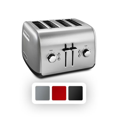 4-Slice Toaster with Manual High-Lift Lever Contour Silver