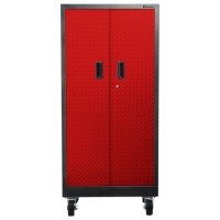 Gladiator 30-inch Premier Series Pre-Assembled Steel Rolling Garage Cabinet in Racing Red Tread
