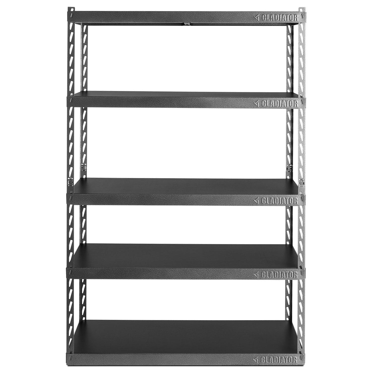 Gladiator 48″ Wide EZ Connect Rack with Five 24″ Deep Shelves