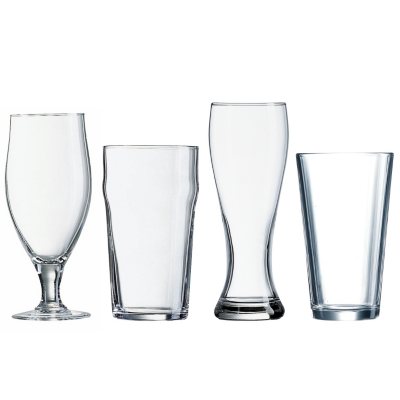 Tall Boy Beer Glasses - Set of 4