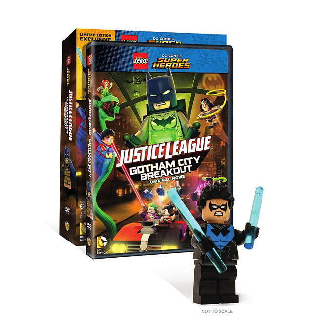 LEGO DC Comics Super Heroes: Justice League: Gotham City Breakout w/Figurine (DVD)