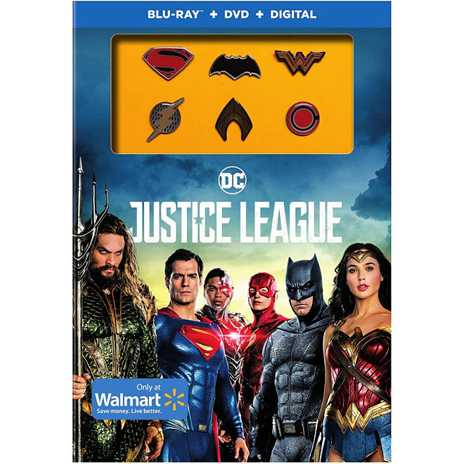 Justice League: Exclusive Pins (Blu-ray + DVD + Digital)