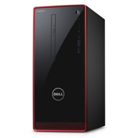 Dell Desktop Tower i3650-11561RED, Intel Core i7-6700, 16GB Memory, 2TB Hard Drive, 2GB GFX, Windows 10, with Keyboard and Mouse