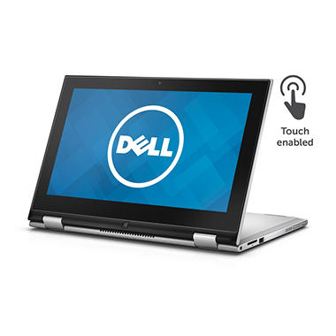Dell 2-in-1 Touchscreen Convertible 11.6″ Notebook, I3000-101SLV, Intel Celeron N3050, 2GB Memory, 32GB Hard Drive, with Windows 10