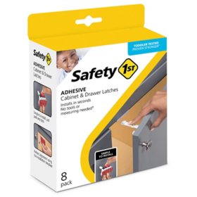 Safety 1st Adhesive Cabinet and Drawer Latches 8 pk.