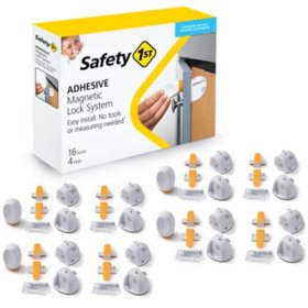 Safety 1st Adhesive Magnetic Lock System, White (16 pk.)