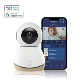Safety 1st 360 Smart Baby Monitor, Natural with White
